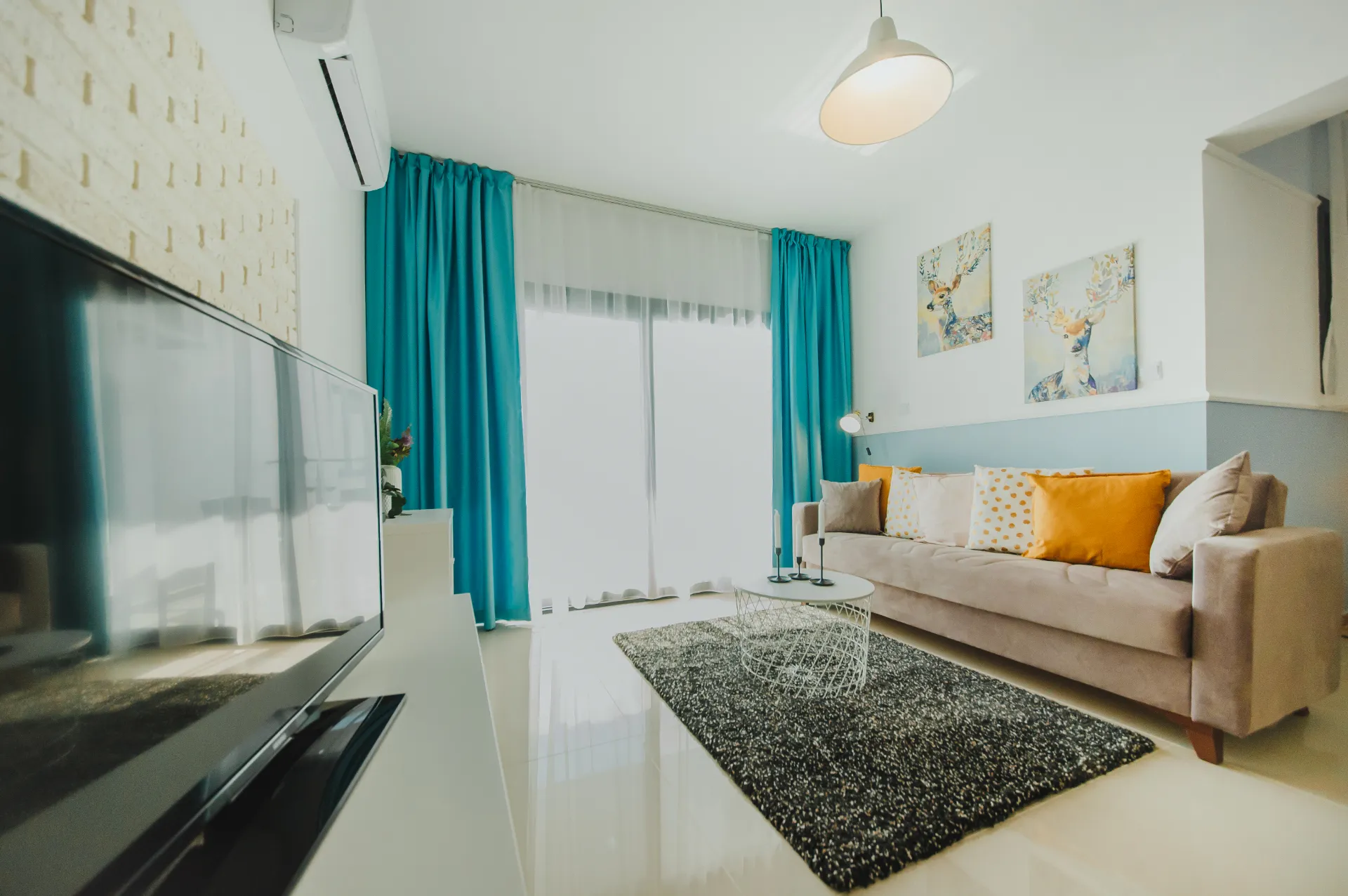 Furnished Sea View Studio Flat for Sale in Iskele North Cyprus