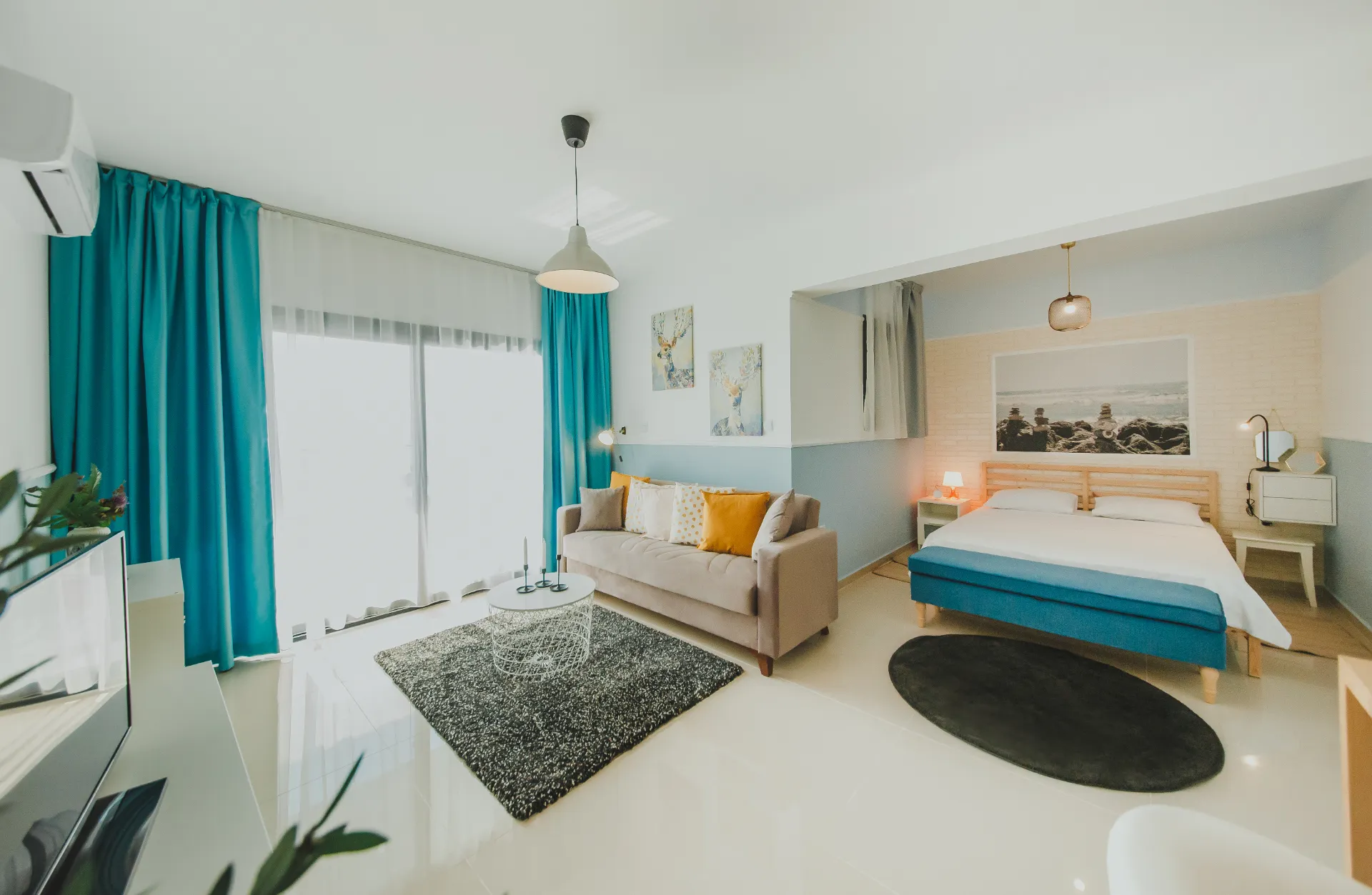 Furnished Sea View Studio Flat for Sale in Iskele North Cyprus