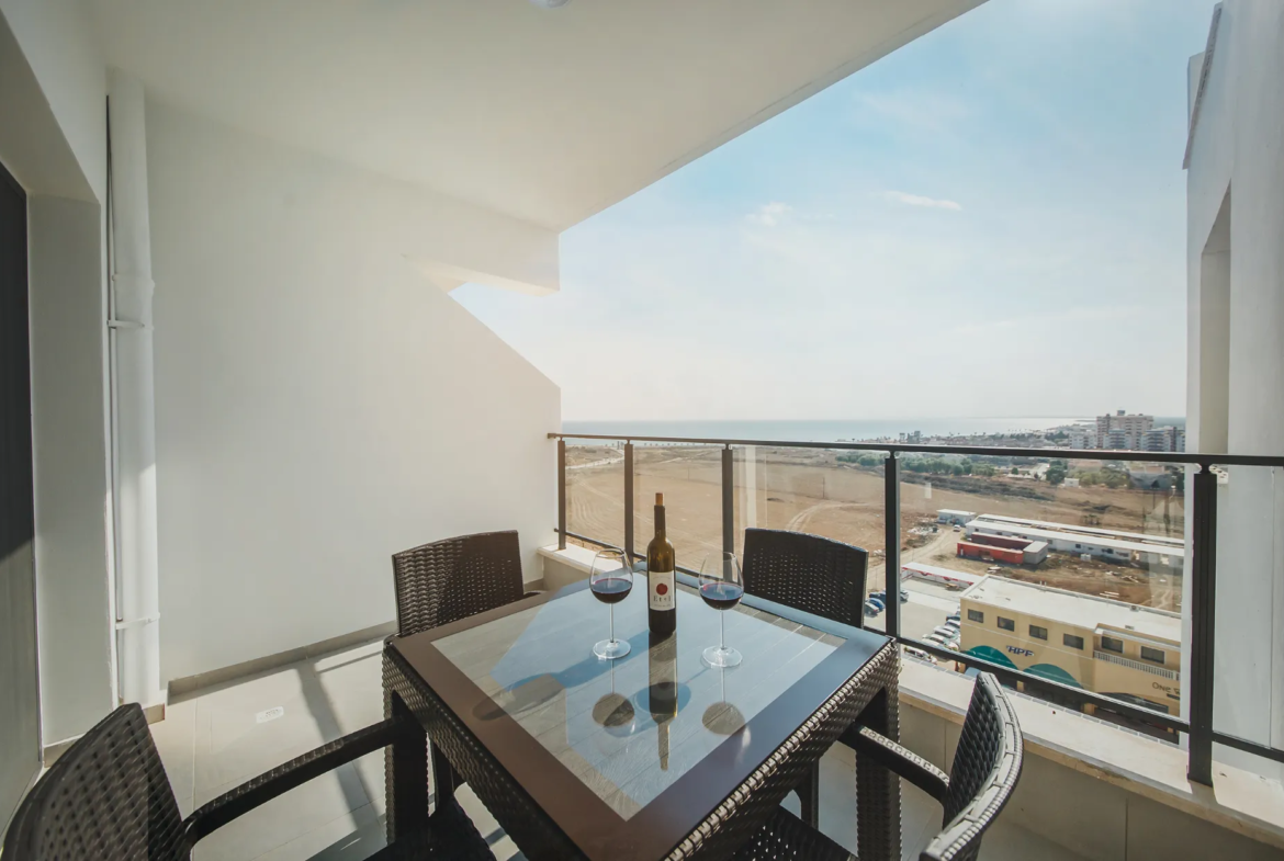 Furnished Sea View Studio Flat for Sale in Iskele North Cyprus