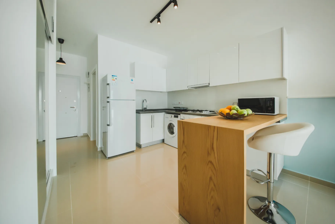 Furnished Sea View Studio Flat for Sale in Iskele North Cyprus