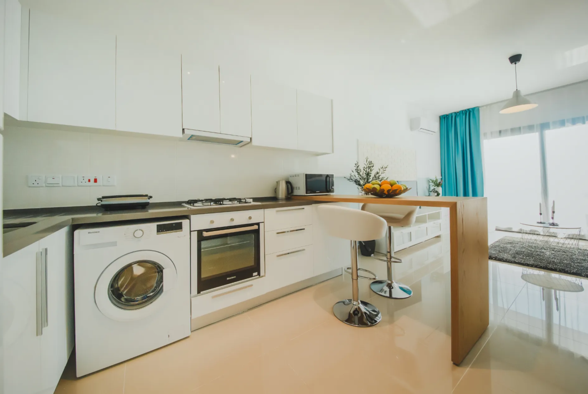 Furnished Sea View Studio Flat for Sale in Iskele North Cyprus