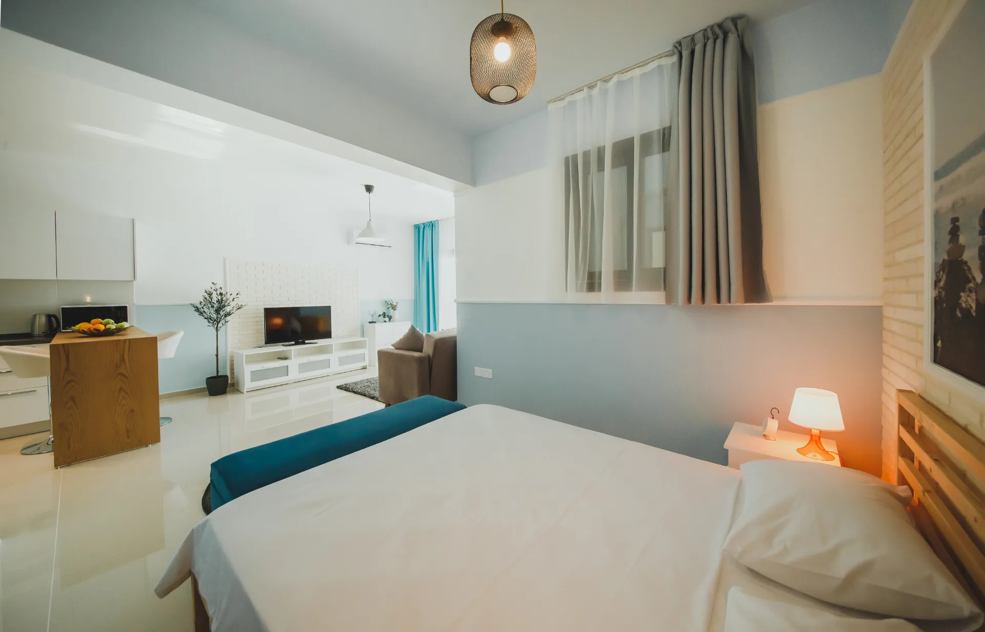 Furnished Sea View Studio Flat for Sale in Iskele North Cyprus