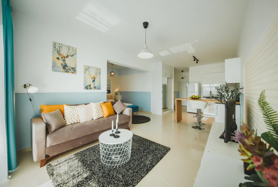 Furnished Sea View Studio Flat for Sale in Iskele North Cyprus