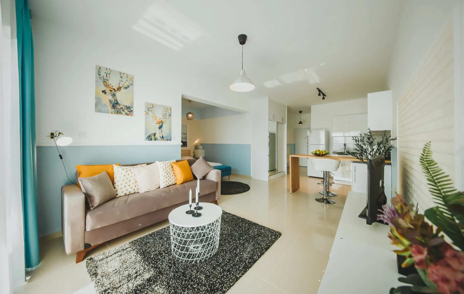 Furnished Sea View Studio Flat for Sale in Iskele North Cyprus
