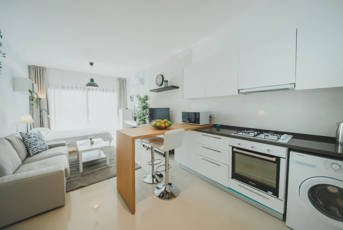 Furnished Sea View Studio Flat for Sale in North Cyprus