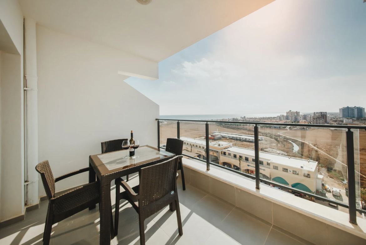 Furnished Sea View Studio Flat for Sale in North Cyprus