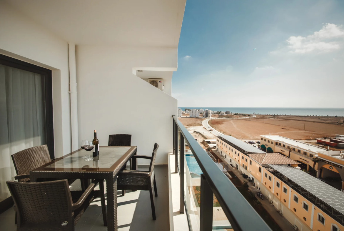 Furnished Sea View Studio Flat for Sale in North Cyprus