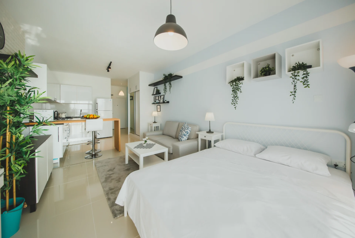 Furnished Sea View Studio Flat for Sale in North Cyprus