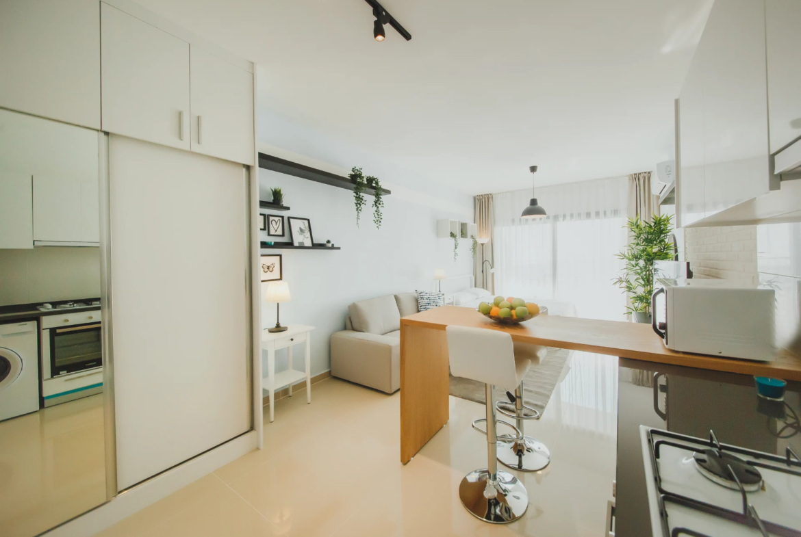 Furnished Sea View Studio Flat for Sale in North Cyprus