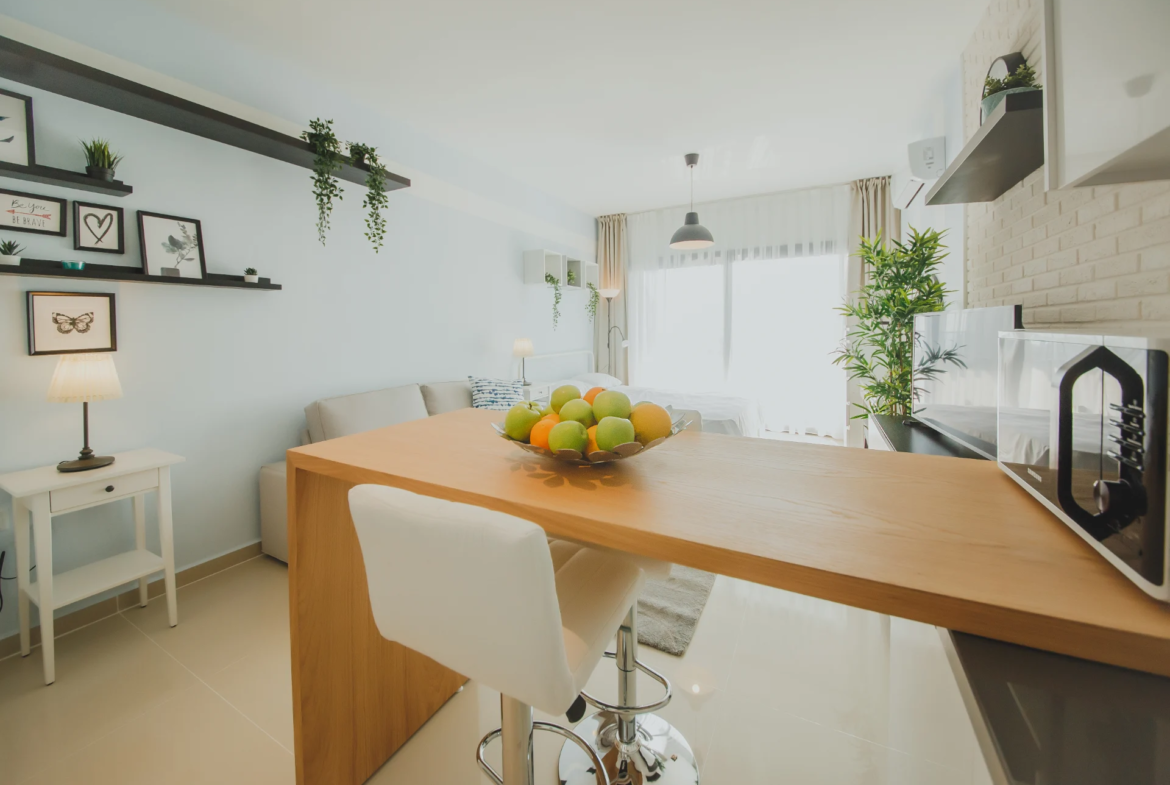 Furnished Sea View Studio Flat for Sale in North Cyprus