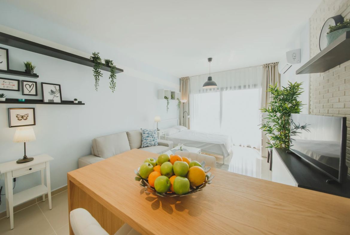 Furnished Sea View Studio Flat for Sale in North Cyprus