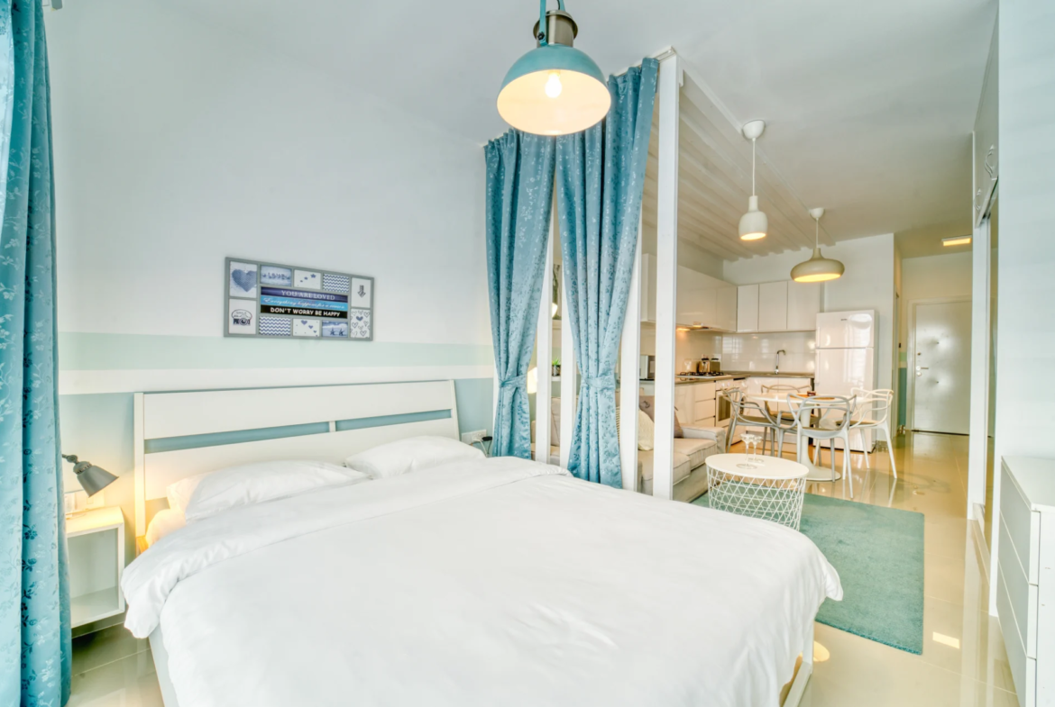 Furnished Studio Flat for Sale in Iskele Near the Sea