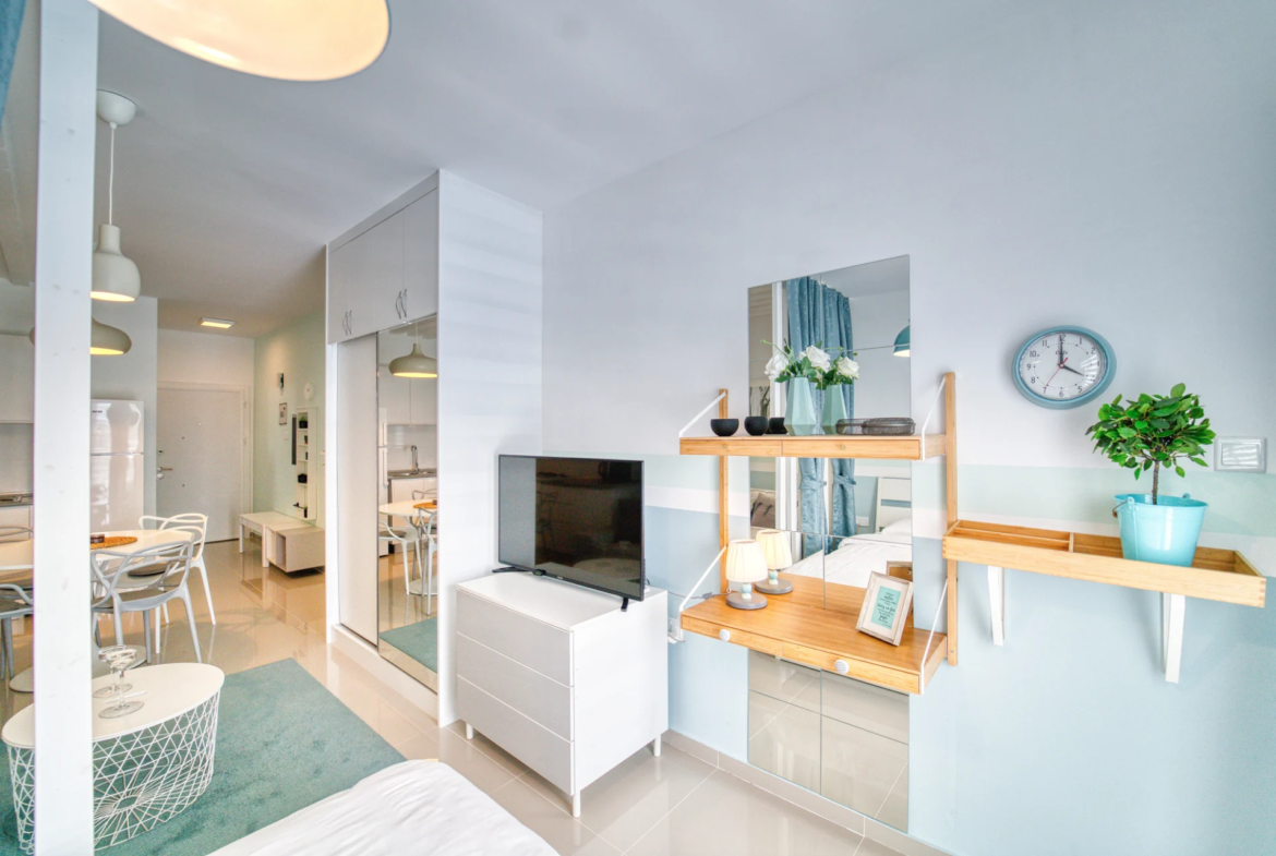 Furnished Studio Flat for Sale in Iskele Near the Sea