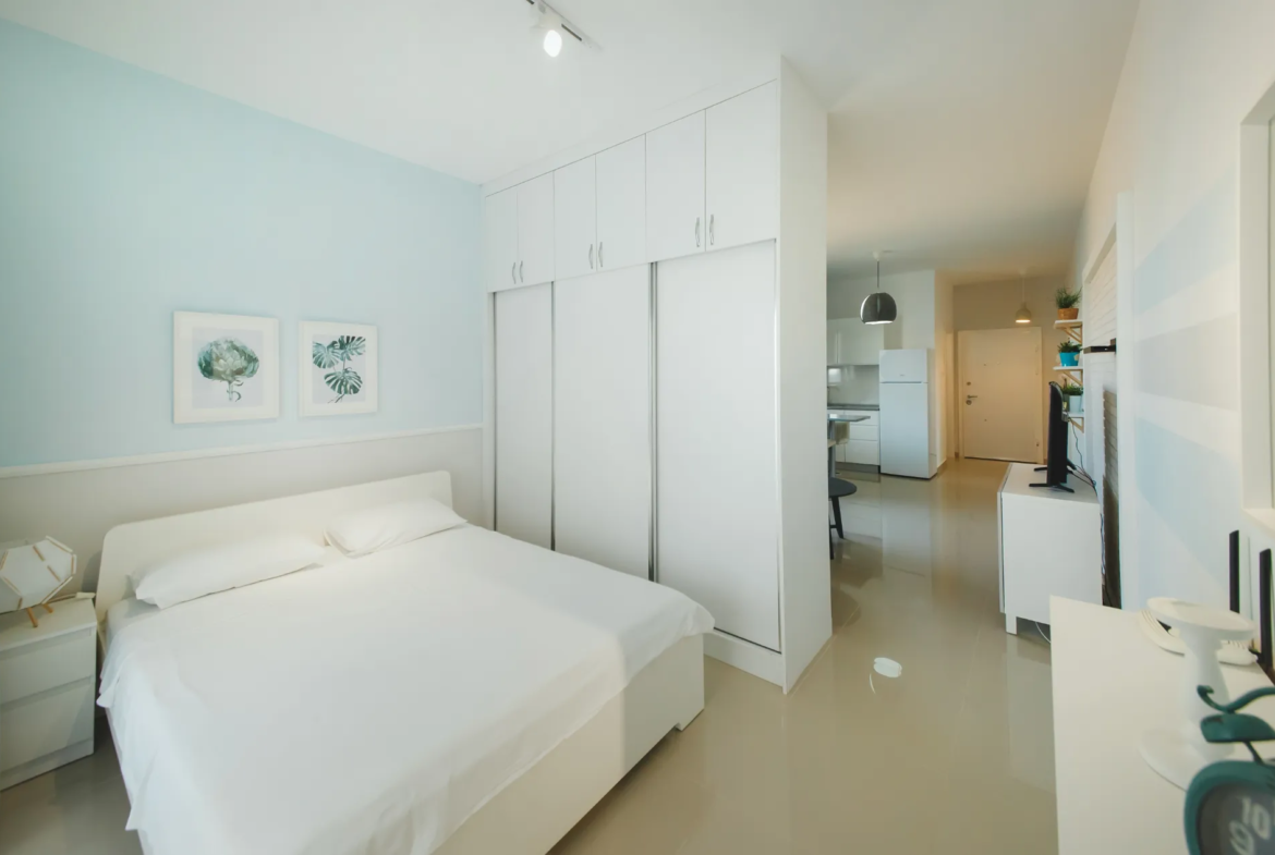 now change this information and replace in the design location: Famagusta, Iskele ready to move in fully furnished and sea view studio 60 m2 price 85,000 gbp Payment Plan 30% Down Payment: £25,500 70% Installment Plan: £59,500 over 24 months with 0% interest Monthly Payment: £2,479 per month and use this image for the property replace the image that as attached