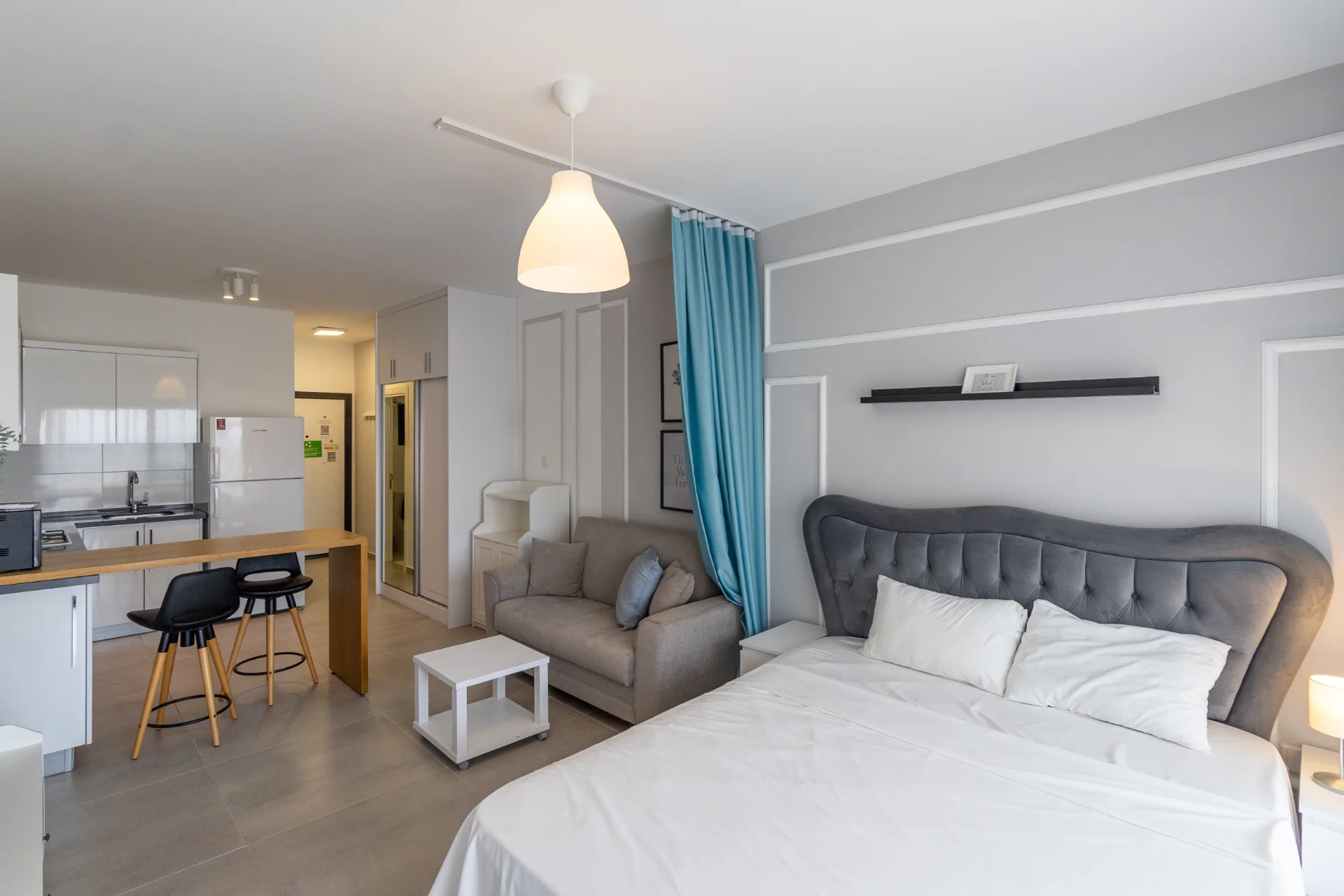 Ready Furnished Studio Flat with Sea View in Iskele North Cyprus – 010 Ready Furnished Studio Flat with Sea View in Iskele North Cyprus