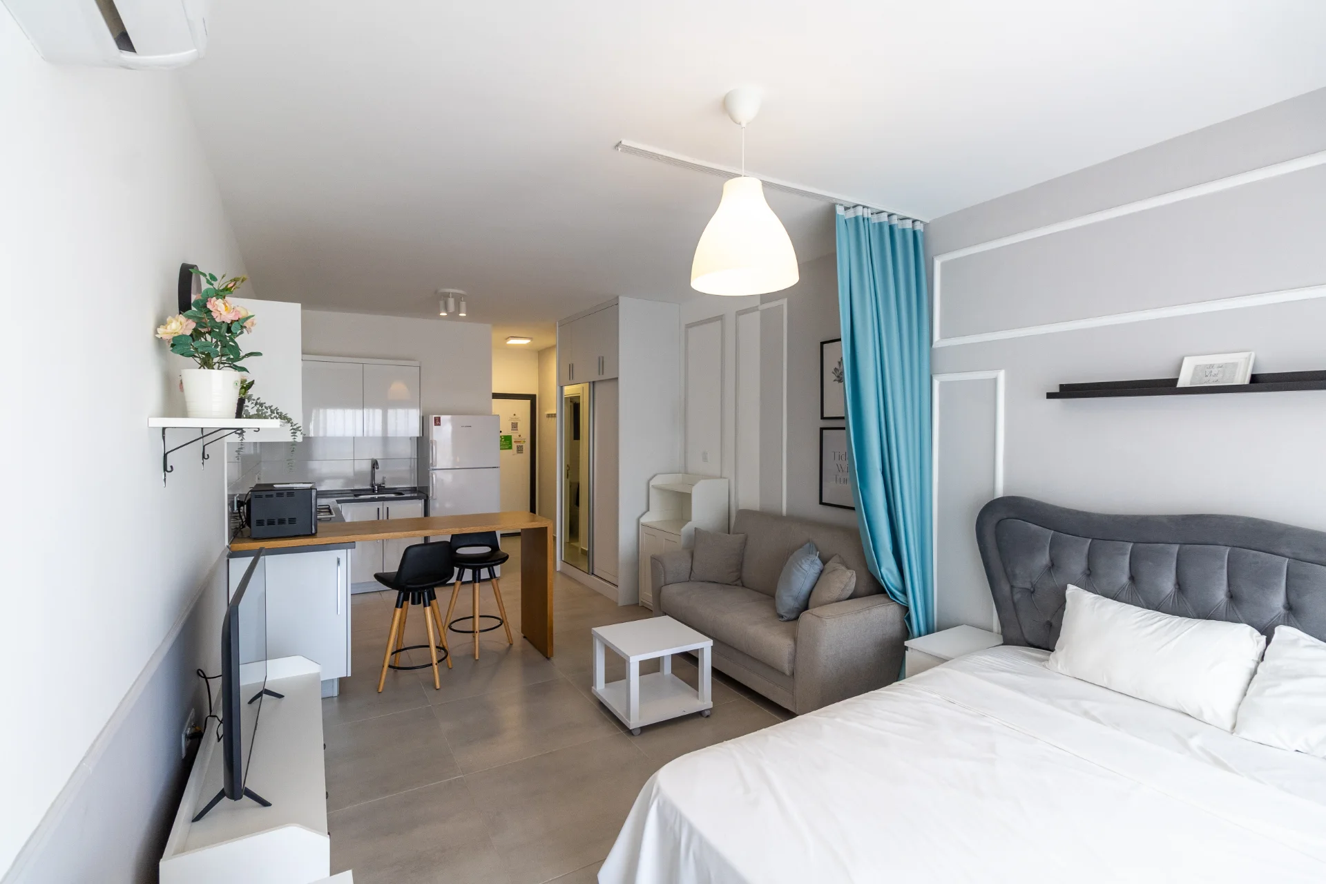 Ready Furnished Studio Flat with Sea View in Iskele North Cyprus – 011 Ready Furnished Studio Flat with Sea View in Iskele North Cyprus