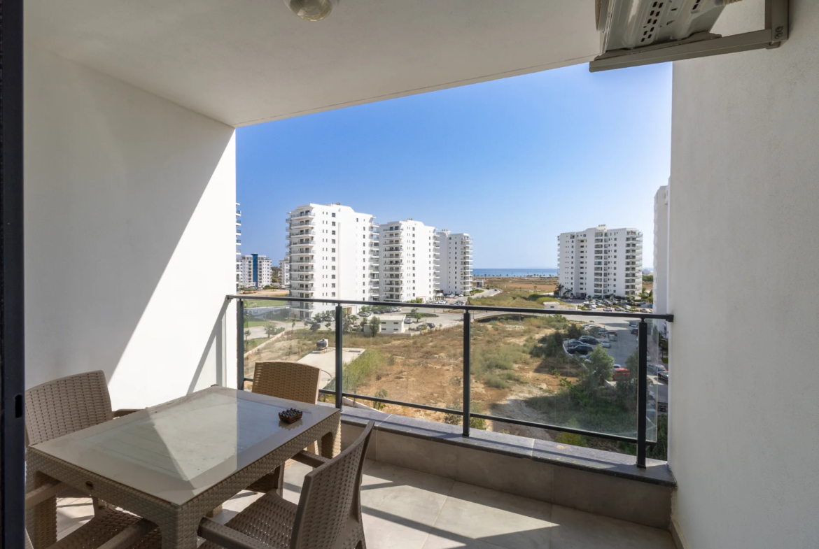 Ready Furnished Studio Flat with Sea View in Iskele North Cyprus