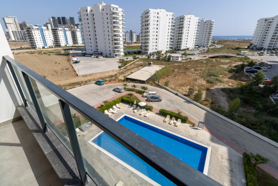 Ready Furnished Studio Flat with Sea View in Iskele North Cyprus