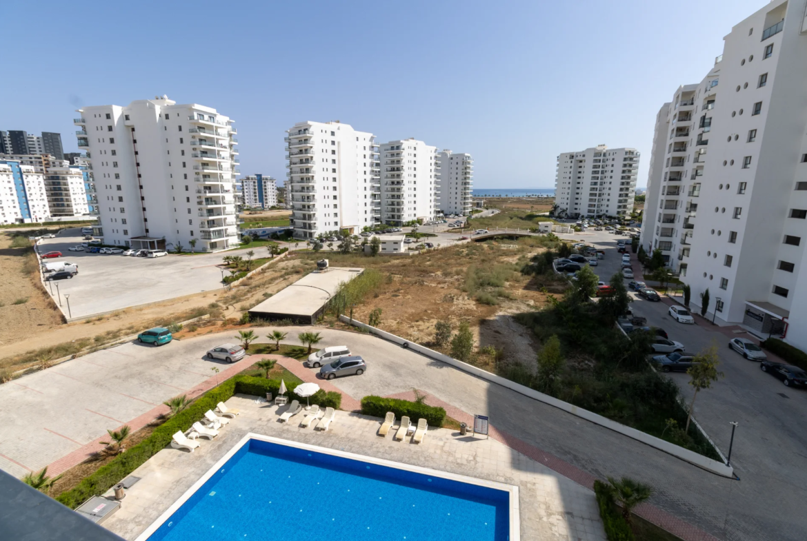 Ready Furnished Studio Flat with Sea View in Iskele North Cyprus