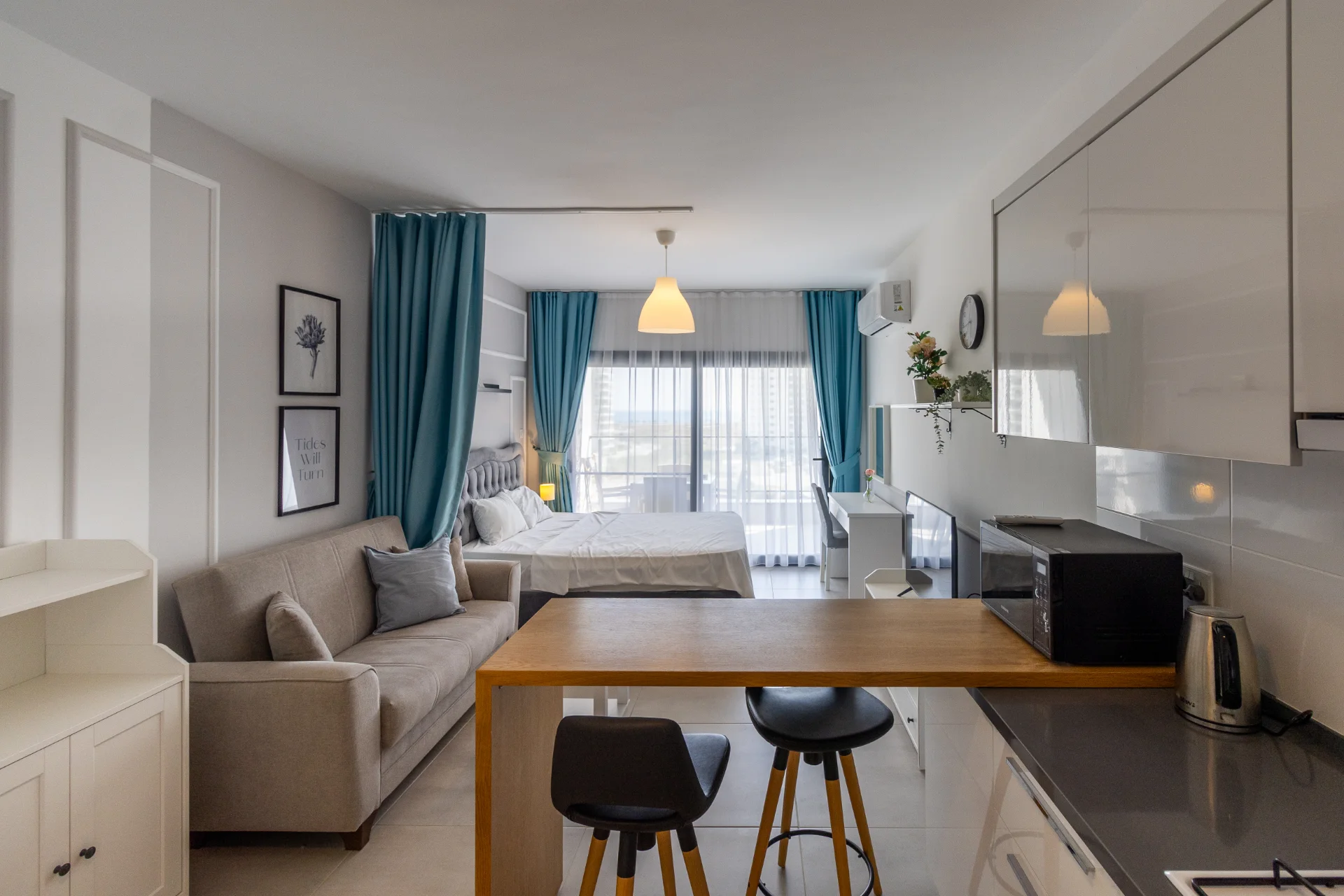 Ready Furnished Studio Flat with Sea View in Iskele North Cyprus – 03 Ready Furnished Studio Flat with Sea View in Iskele North Cyprus